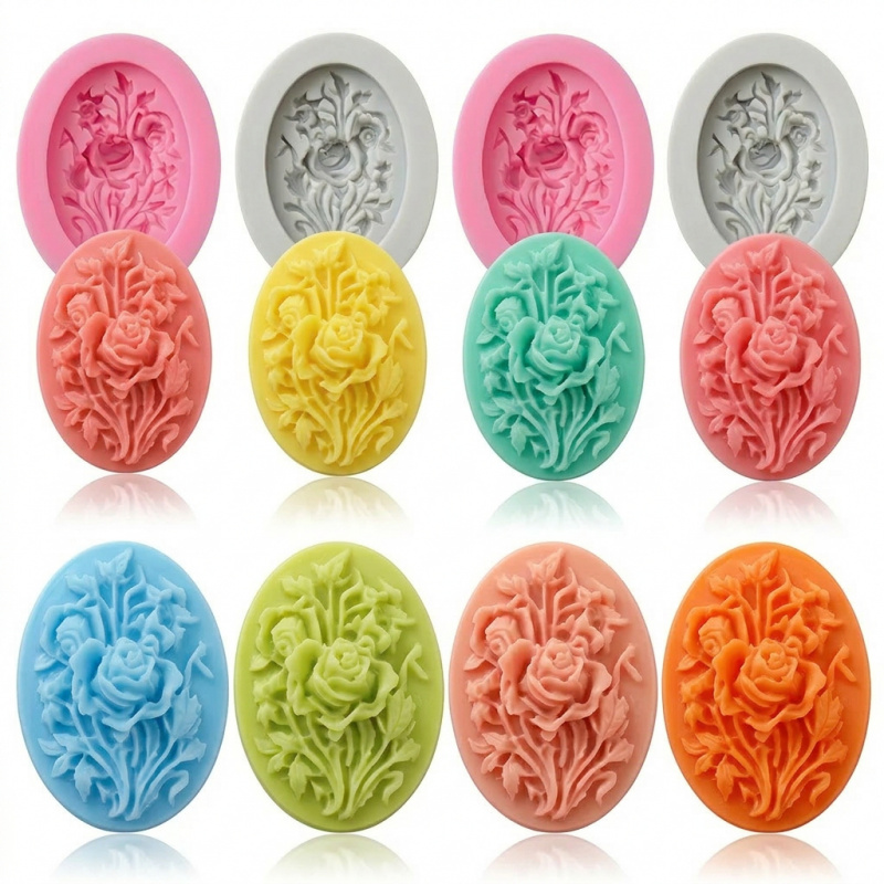 Soap Making Ins - 4 силиконовые формы в форме цветка,