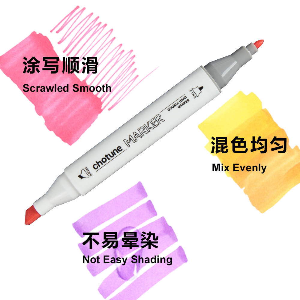 THOTUNE 12-цветный теплый серы – обзор и цена Copic Marker Sketch