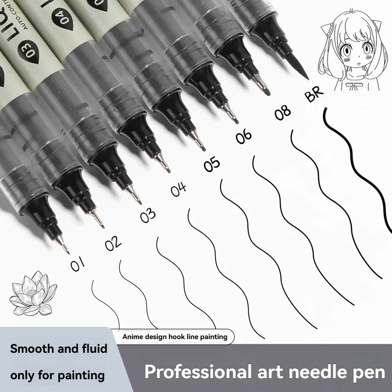 Набор из 12 черных ручек-линер – обзор и цена Copic Marker Sketch